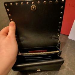 Originele Valentino Rockstud Calfskin Chain Pouch te koop