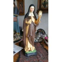 Zeldzaam beeld van Clara van Assisi in werkelijk uitstekend