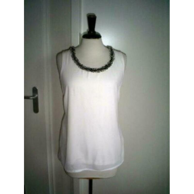 als nieuw!!! witte TRAMONTANA blouse top mt. 38