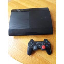 Playstation 3 Super Slim zwart 500 gb + 5 spellen