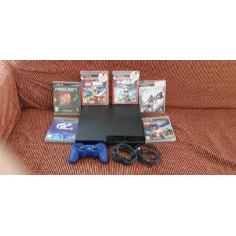 Ps3 met diverse spellen en controller